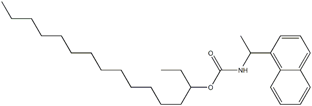 N-[1-(1-Naphtyl)ethyl]carbamic acid (1-ethyltetradecyl) ester Structure