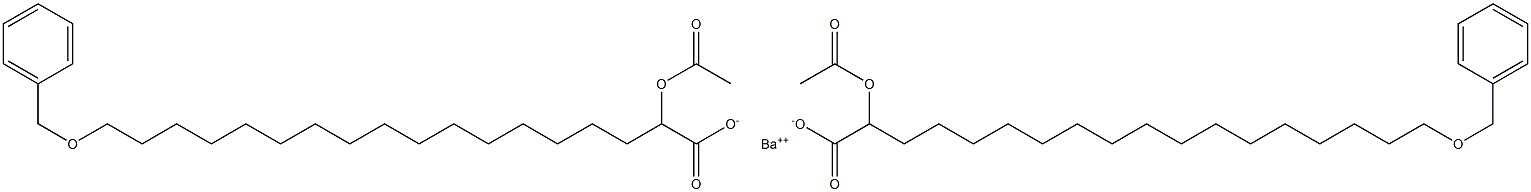 Bis(18-benzyloxy-2-acetyloxystearic acid)barium salt Struktur