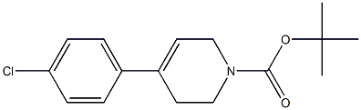 1-(tert-Butyloxycarbonyl)-4-(4-chlorophenyl)-1,2,3,6-tetrahydropyridine Struktur