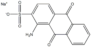 1-Amino-9,10-dihydro-9,10-dioxoanthracene-2-sulfonic acid sodium salt Structure