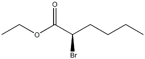 (2R)-2-ブロモヘキサン酸エチル 化学構造式