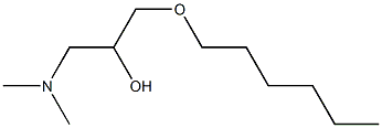 1-Dimethylamino-3-hexyloxy-2-propanol Structure