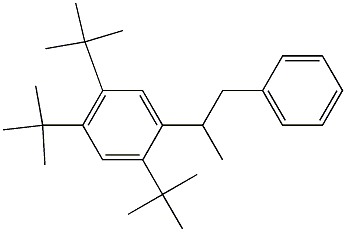 2-(2,4,5-Tri-tert-butylphenyl)-1-phenylpropane Structure