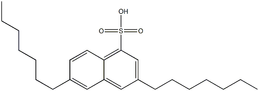 3,6-Diheptyl-1-naphthalenesulfonic acid Structure