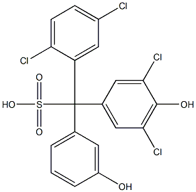 (2,5-Dichlorophenyl)(3,5-dichloro-4-hydroxyphenyl)(3-hydroxyphenyl)methanesulfonic acid