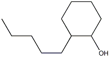 2-ペンチルシクロヘキサノール 化学構造式