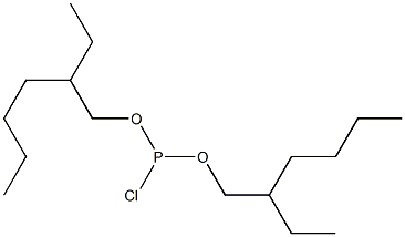 Chlorophosphonous acid bis(2-ethylhexyl) ester Structure