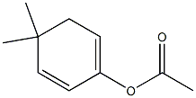 Acetic acid 5,5-dimethylcyclohexa-1,3-dien-2-yl ester Structure