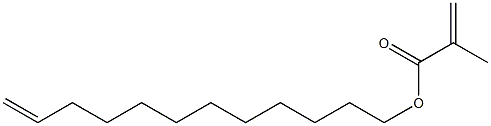 Methacrylic acid (11-dodecenyl) ester,,结构式
