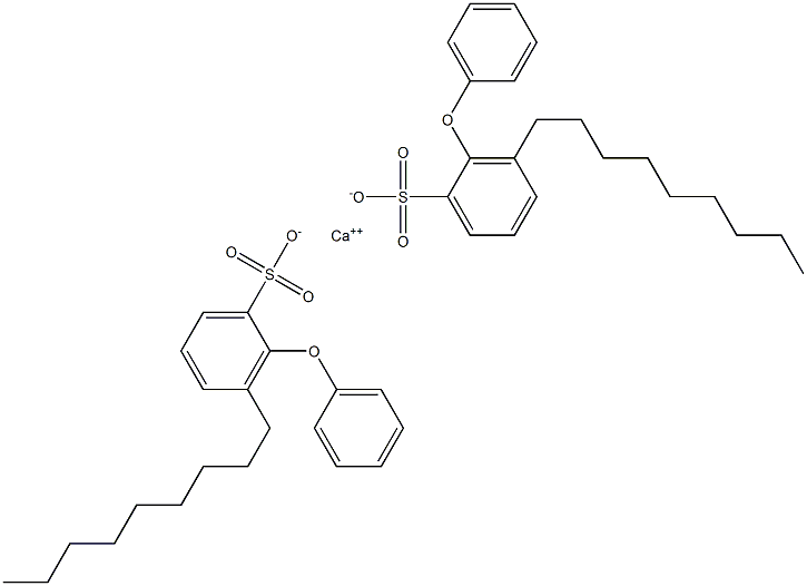Bis(3-nonyl-2-phenoxybenzenesulfonic acid)calcium salt Structure