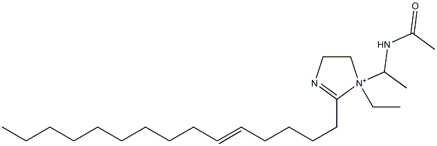 1-[1-(Acetylamino)ethyl]-1-ethyl-2-(5-pentadecenyl)-2-imidazoline-1-ium,,结构式