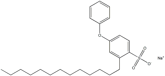 4-フェノキシ-2-トリデシルベンゼンスルホン酸ナトリウム 化学構造式