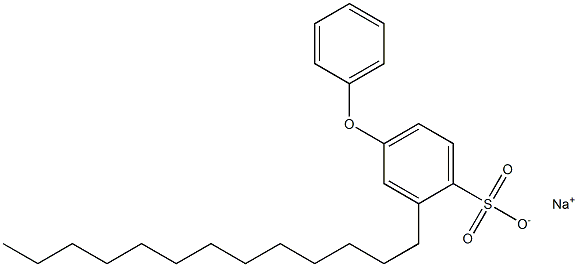 4-Phenoxy-2-tridecylbenzenesulfonic acid sodium salt Struktur