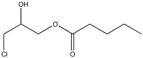 吉草酸3-クロロ-2-ヒドロキシプロピル 化学構造式