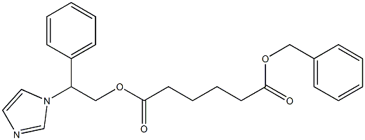 Adipic acid 1-benzyl 6-[2-(1H-imidazol-1-yl)-2-phenylethyl] ester Structure