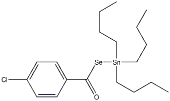 4-Chlorobenzenecarboselenoic acid Se-(tributylstannyl) ester 结构式