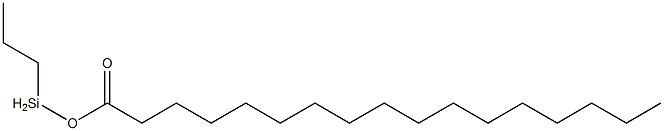 Heptadecanoic acid propylsilyl ester 结构式