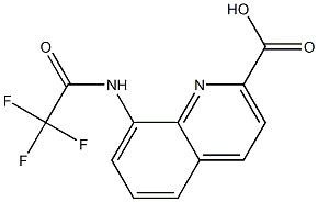 8-(Trifluoroacetylamino)quinoline-2-carboxylic acid,,结构式