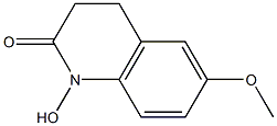 6-Methoxy-1-hydroxy-3,4-dihydroquinolin-2(1H)-one,,结构式