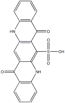 5,7,12,14-Tetrahydro-7,14-dioxoquino[2,3-b]acridine-6-sulfonic acid 结构式