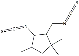 [2-[(Isothiocyanato)methyl]-3,3,5-trimethylcyclopentan-1-yl] isothiocyanate,,结构式