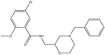N-(4-Benzylmorpholin-2-ylmethyl)-5-chloro-2-methoxybenzamide Structure