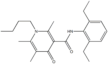  1-Butyl-1,4-dihydro-2,5,6-trimethyl-N-(2,6-diethylphenyl)-4-oxopyridine-3-carboxamide