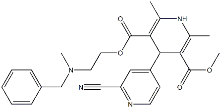 4-(2-Cyanopyridin-4-yl)-1,4-dihydro-2,6-dimethylpyridine-3,5-dicarboxylic acid 3-methyl 5-[2-(N-methyl-N-benzylamino)ethyl] ester