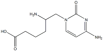 6-[(4-Amino-1,2-dihydro-2-oxopyrimidin)-1-yl]-5-aminohexanoic acid