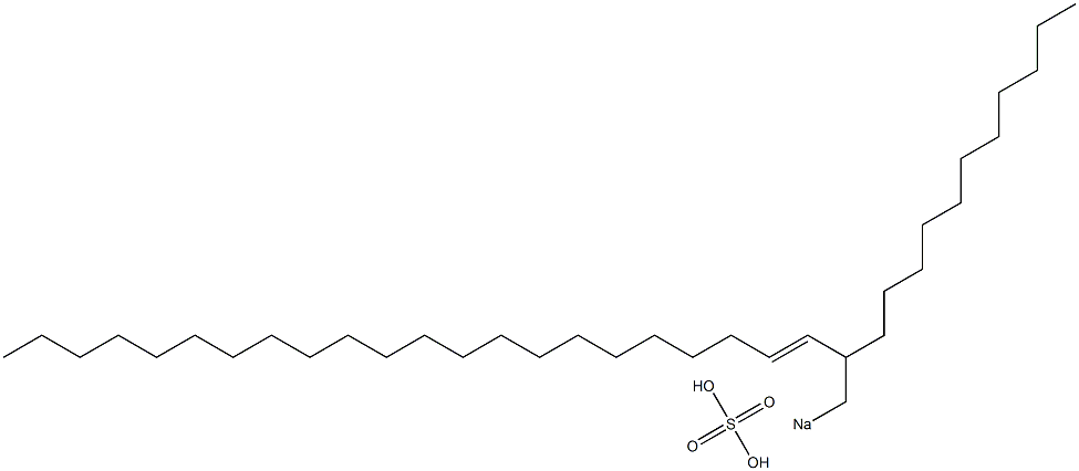 Sulfuric acid 2-undecyl-3-tetracosenyl=sodium ester salt Structure