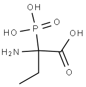 2-アミノ-2-ホスホノ酪酸 化学構造式