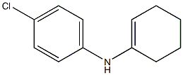 N-(1-シクロヘキセン-1-イル)-4-クロロアニリン 化学構造式