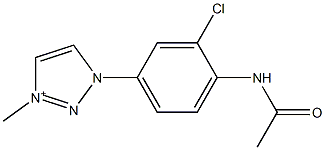 1-(4-Acetylamino-3-chlorophenyl)-3-methyl-1H-1,2,3-triazol-3-ium,,结构式