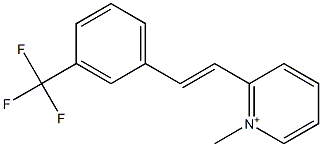 2-[3-(Trifluoromethyl)styryl]-1-methylpyridinium 结构式