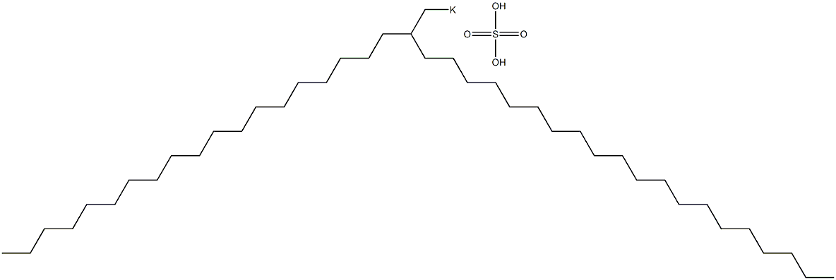 Sulfuric acid 2-nonadecyldocosyl=potassium salt Structure