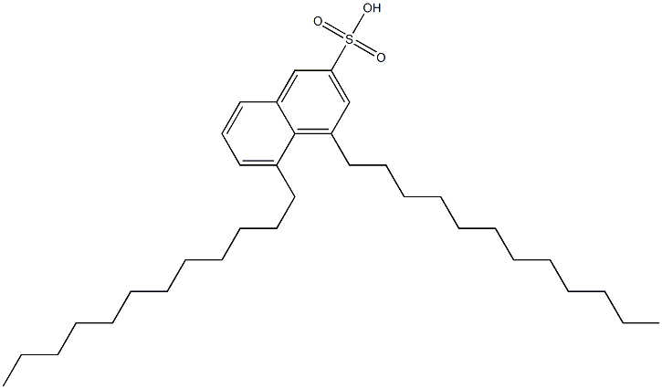 4,5-Didodecyl-2-naphthalenesulfonic acid,,结构式