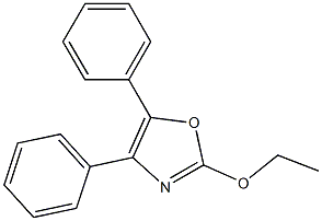 2-エトキシ-4,5-ジフェニルオキサゾール 化学構造式