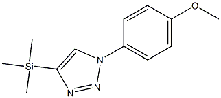 1-(4-Methoxyphenyl)-4-(trimethylsilyl)-1H-1,2,3-triazole,,结构式