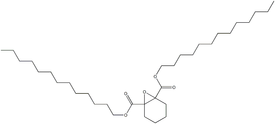 7-オキサビシクロ[4.1.0]ヘプタン-1,6-ジカルボン酸ジトリデシル 化学構造式