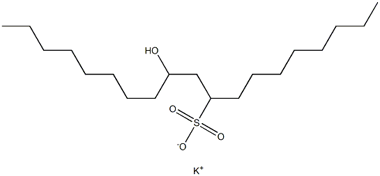 11-Hydroxynonadecane-9-sulfonic acid potassium salt|