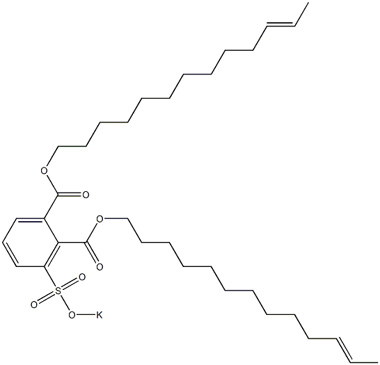 3-(Potassiosulfo)phthalic acid di(11-tridecenyl) ester Structure