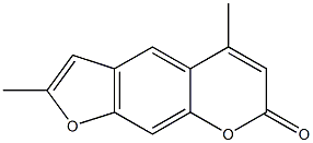 2,5-Dimethyl-7H-furo[3,2-g][1]benzopyran-7-one Structure