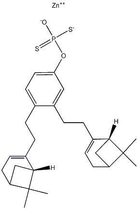 (3,4-Dinonylphenyloxy)dithiophosphonic acid S,S-zinc salt Structure