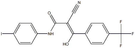 2-Cyano-3-hydroxy-3-[4-trifluoromethylphenyl]-N-[4-iodophenyl]acrylamide