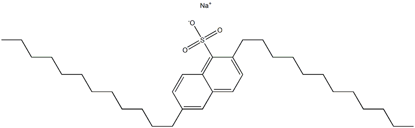 2,6-Didodecyl-1-naphthalenesulfonic acid sodium salt,,结构式