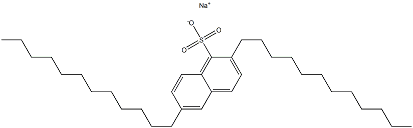 2,6-Didodecyl-1-naphthalenesulfonic acid sodium salt Structure