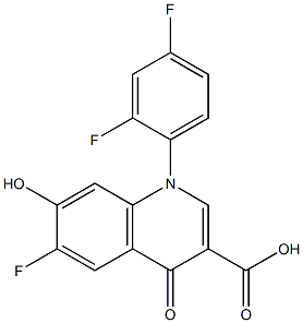 6-Fluoro-1-(2,4-difluorophenyl)-7-hydroxy-1,4-dihydro-4-oxoquinoline-3-carboxylic acid|