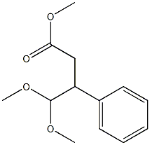 4,4-Dimethoxy-3-phenylbutyric acid methyl ester,,结构式