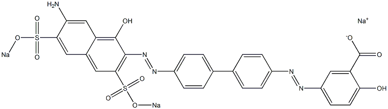 5-[[4'-[[7-Amino-1-hydroxy-3,6-bis(sodiosulfo)-2-naphthalenyl]azo]-1,1'-biphenyl-4-yl]azo]-2-hydroxybenzoic acid sodium salt