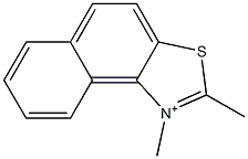 1,2-Dimethylnaphtho[1,2-d]thiazol-1-ium,,结构式